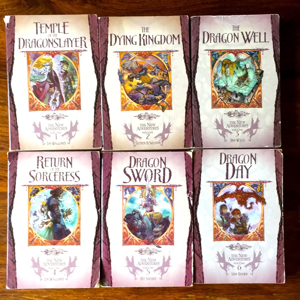 DragonLance Dragon Lance the New Adventures Set of 6 Paperback Books for kids